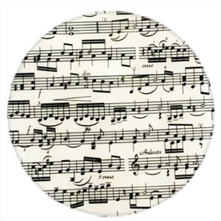 ANDREAS 10 in Music Notes Round Silicone Trivet 3PK TRT143